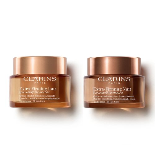 Duo Extra-Firming 24/7 | Hidratantes Dia & Noite recarregáveis para firmeza